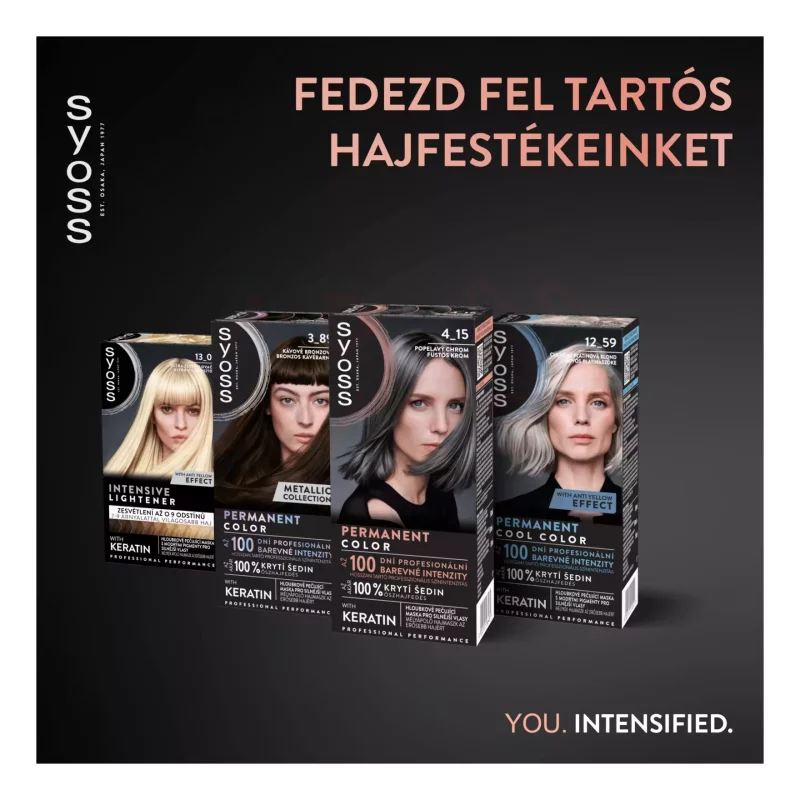 Syoss Color tartós hajfesték 4-15 Füstös króm Kép