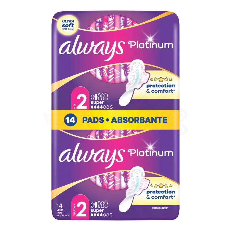 Always egészségügyi betét Ultra Duo Platinum Super 14 Kép
