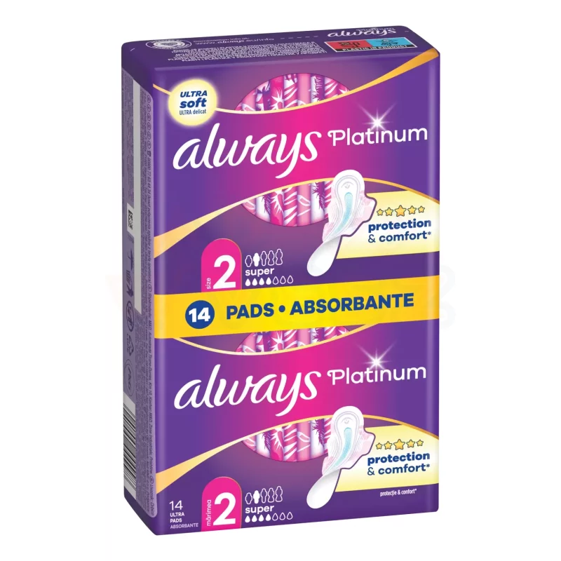Always egészségügyi betét Ultra Duo Platinum Super 14 Kép