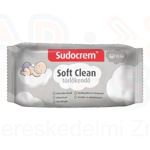 SUDOCREM törlőkendő 55 lap Soft clean
