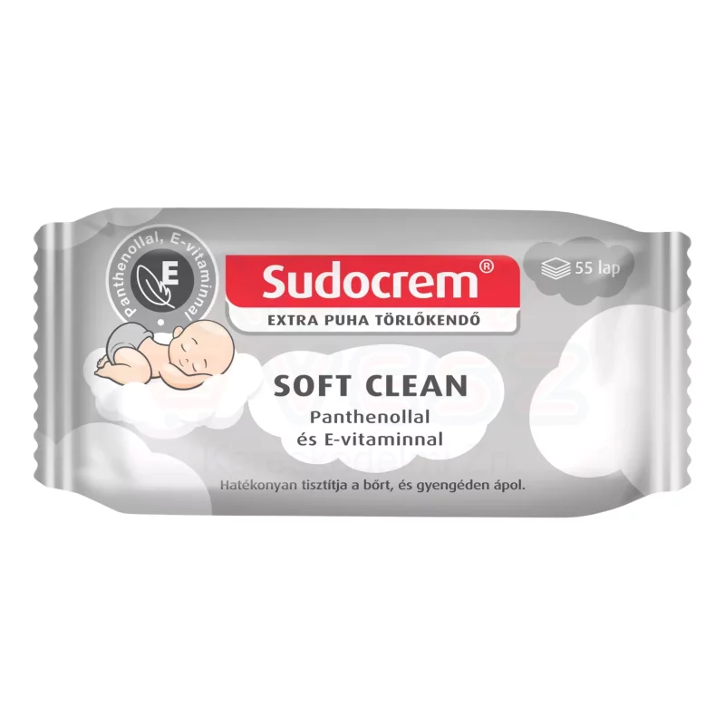 SUDOCREM törlőkendő 55 lap Soft clean Kép