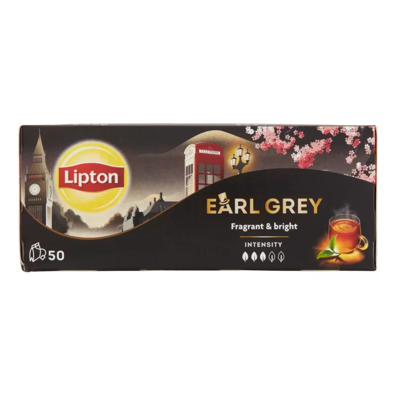 LIPTON fekete tea 50 filter Earl Grey Kép