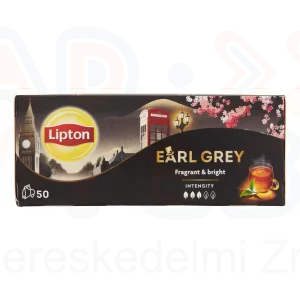 LIPTON fekete tea 50 filter Earl Grey