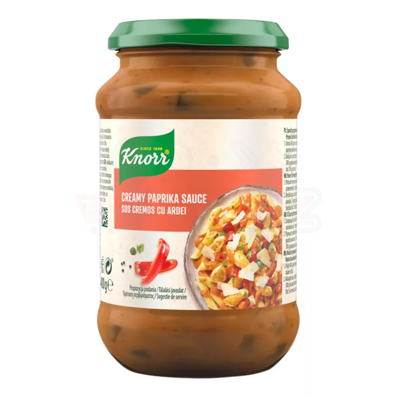 KNORR Üveges szósz 400 g Tejszínes paprikás Kép