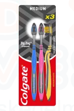 COLGATE fogkefe ZigZag Charcoal TRIO (3 db) Kép