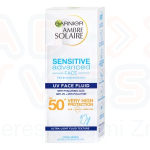 AMBRE SOLAIRE SPF50+ Hyaluronsavas fényvédő arckrém 40 ml