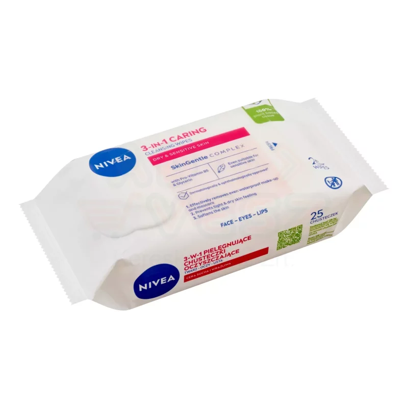 NIVEA arctisztító kendő 25 db Ápoló száraz/érzékeny bőrre Kép