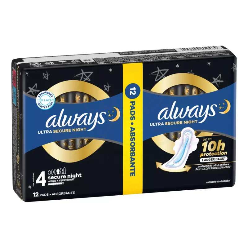 Always egészségügyi betét Duo Ultra Secure Night 12 db Kép