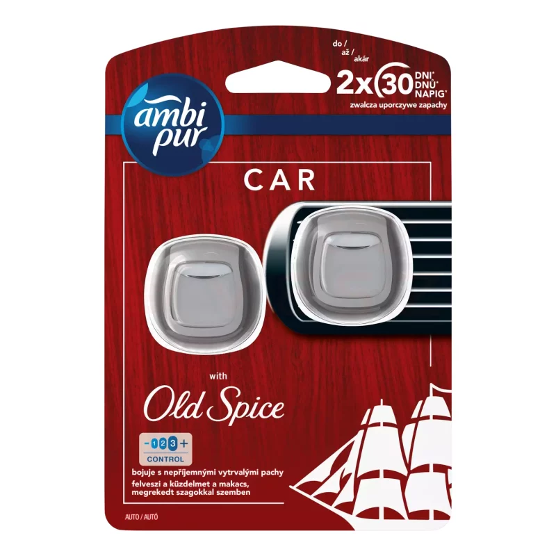 AmbiPur Car autóillatosító 2x2 ml DUO Old Spice Kép