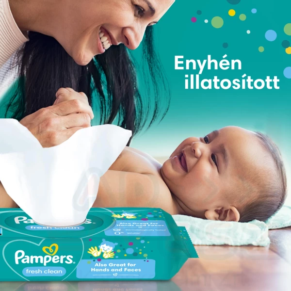 Pampers törlőkendő Fresh Clean 12x52 db (nem bontható) Kép