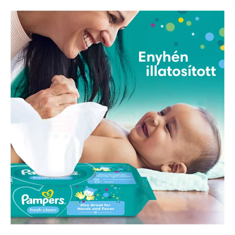 Pampers törlőkendő Fresh Clean 12x52 db (nem bontható) Kép