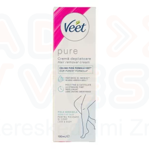 VEET Pure Szőrtelenítő krém - érzékeny bőrre 100 ml