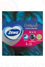 Zewa Deluxe papírzsebkendő 3 rétegű 60 db Aroma Collection - dobozos Kép