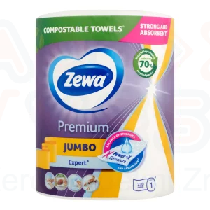 Zewa háztartási papírtörlő 3 rétegű 1 tekercses Prémium Jumbo