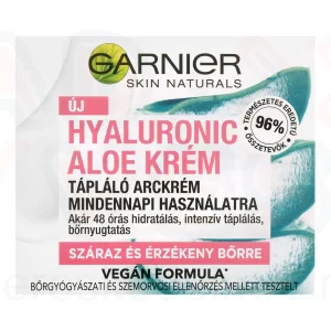 GARNIER Skin Naturals Hyaluronic Aloe Krém 50 ml Száraz/Érzékeny Bőrre