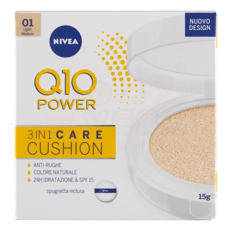 NIVEA Q10 PLUS alapozó Cushion normál tónusú bőrre 15 ml Kép