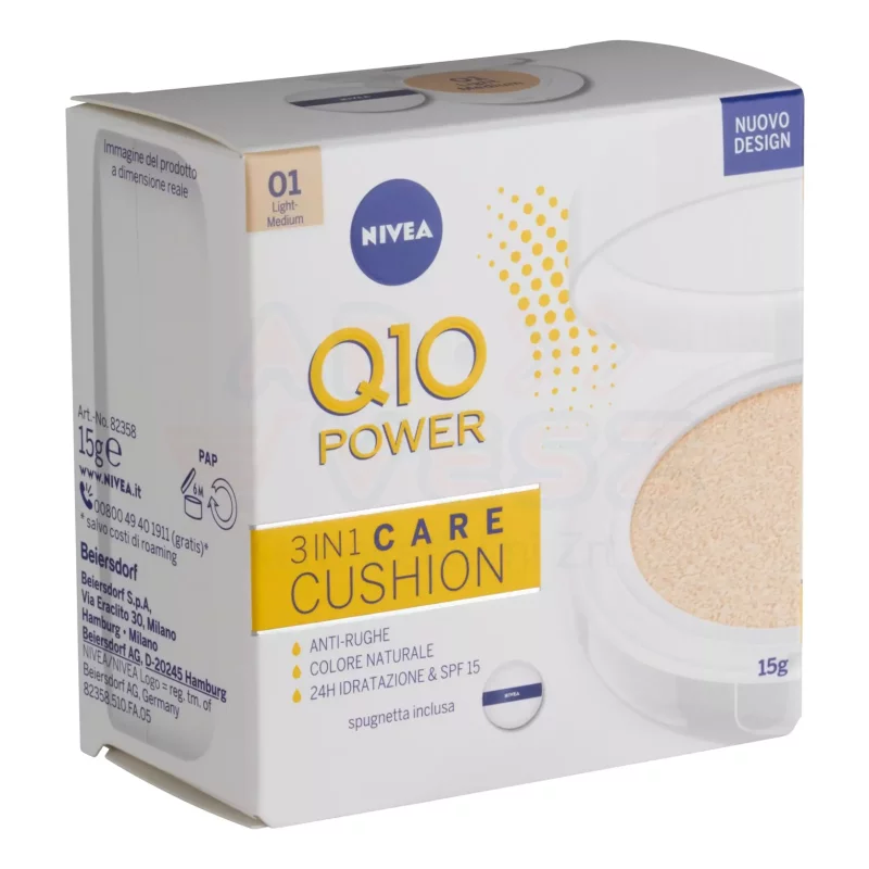 NIVEA Q10 PLUS alapozó Cushion normál tónusú bőrre 15 ml Kép