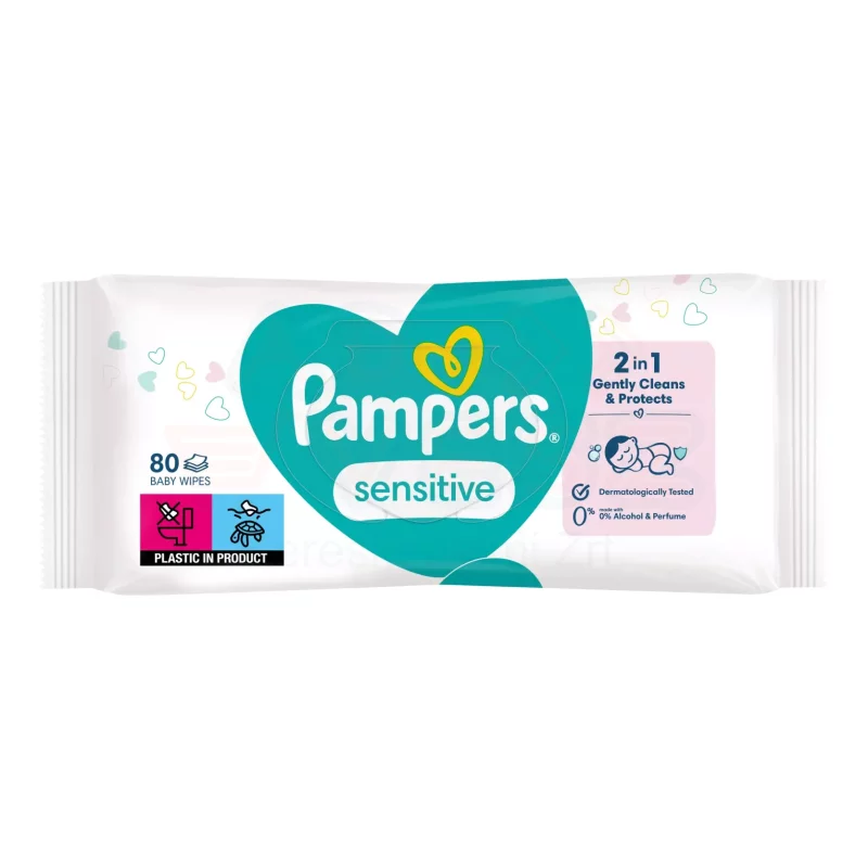 Pampers törlőkendő Sensitive 80 db Kép