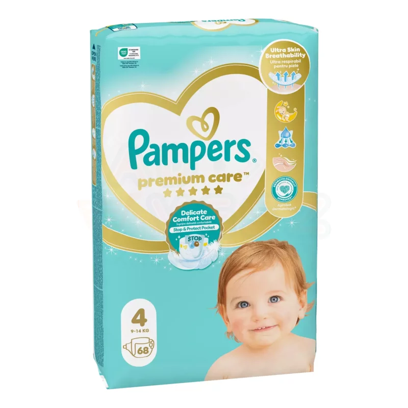 Pampers Premium Care pelenka 4méret 68 db Kép