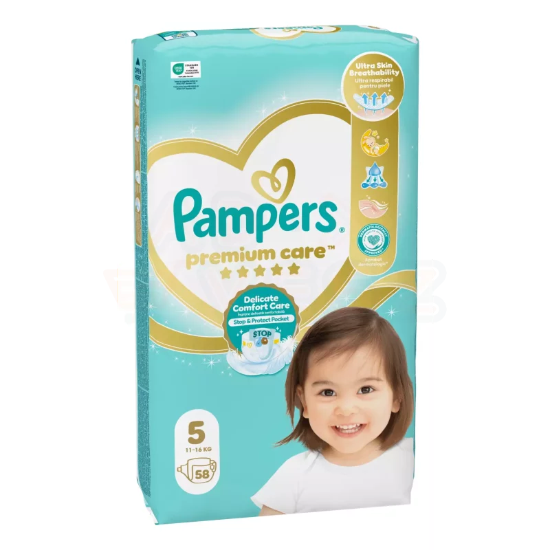 Pampers Premium Care pelenka 5méret 58 db Kép