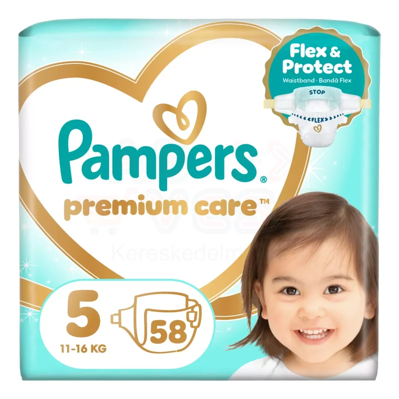 Pampers Premium Care pelenka 5méret 58 db Kép