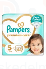Pampers Premium Care pelenka 5méret 58 db Kép