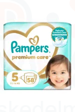 Pampers Premium Care pelenka 5méret 58 db Kép