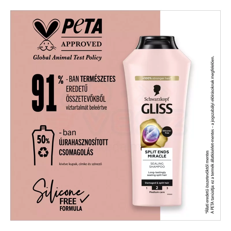 Gliss hajregeneráló sampon 250 ml Split Ends Miracle Kép