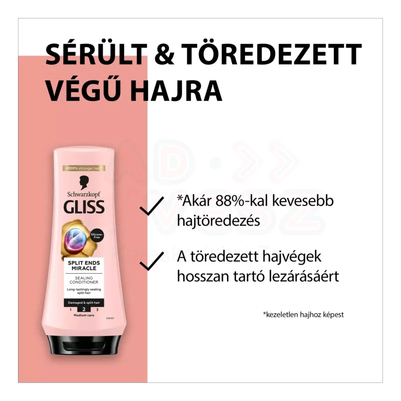 Gliss hajregeneráló balzsam 200 ml Split Ends Miracle Kép