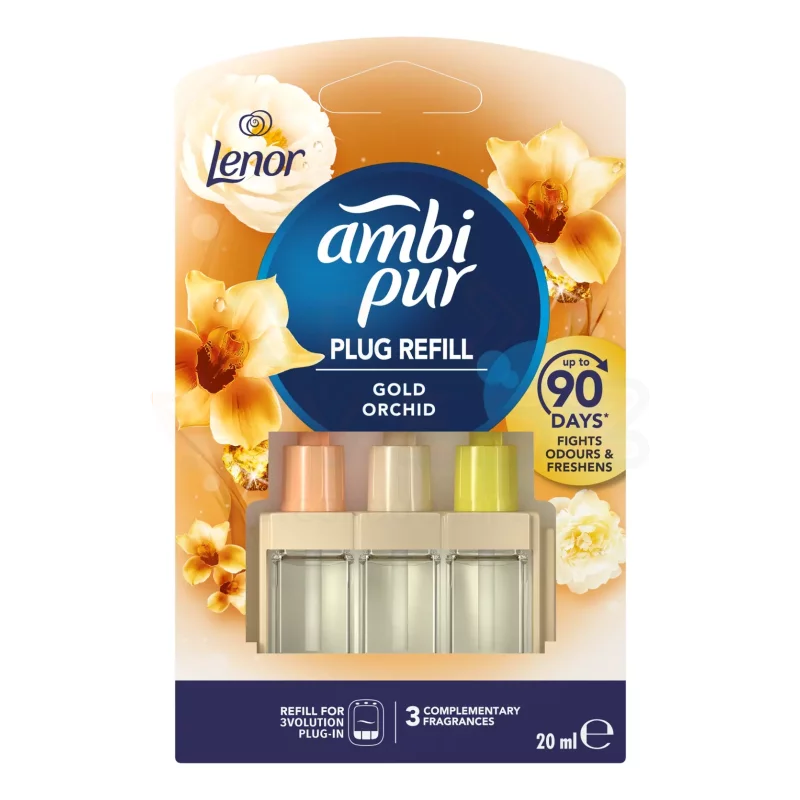 AmbiPur 3Volution elektromos légfrissítő utántöltő Gold Orchidea 20 ml Kép