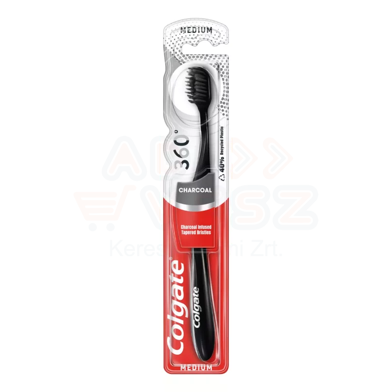 COLGATE fogkefe 360 Black medium Kép