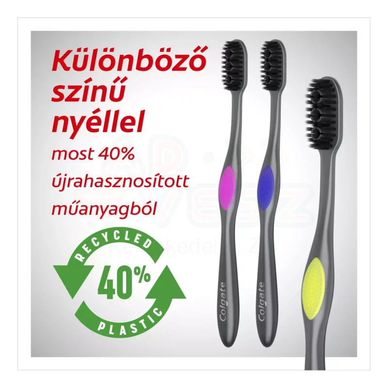 COLGATE fogkefe 360 Black medium Kép