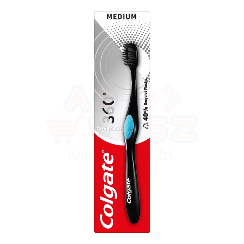 COLGATE fogkefe 360 Black medium Kép
