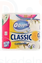 Ooops! Classic toalettpapír 4 tekercs 3 rétegű Kamilla Kép