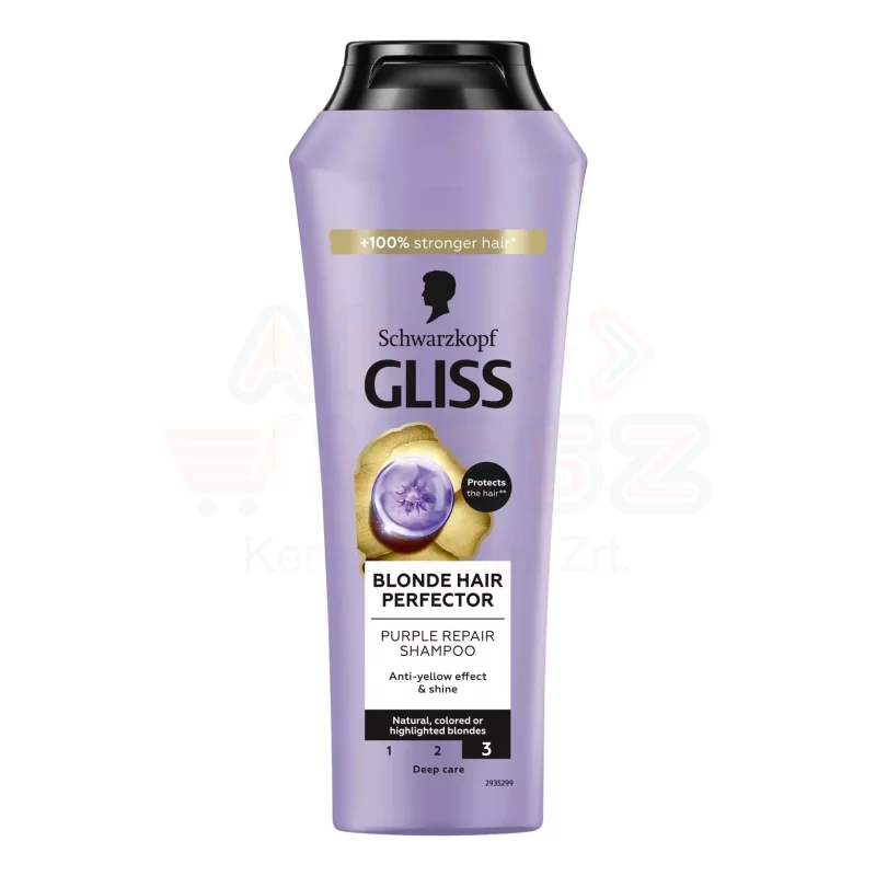 Gliss hamvasító sampon 250 ml Blonde Perfector Kép