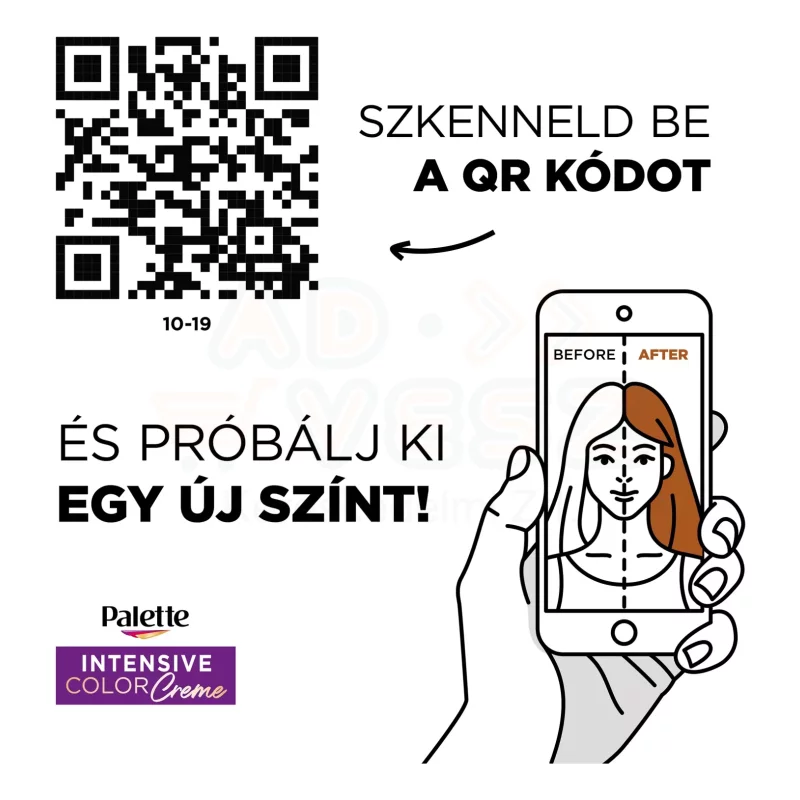 Palette ICC intenzív krémhajfesték (10-19) hűvös ezüst szőke Kép