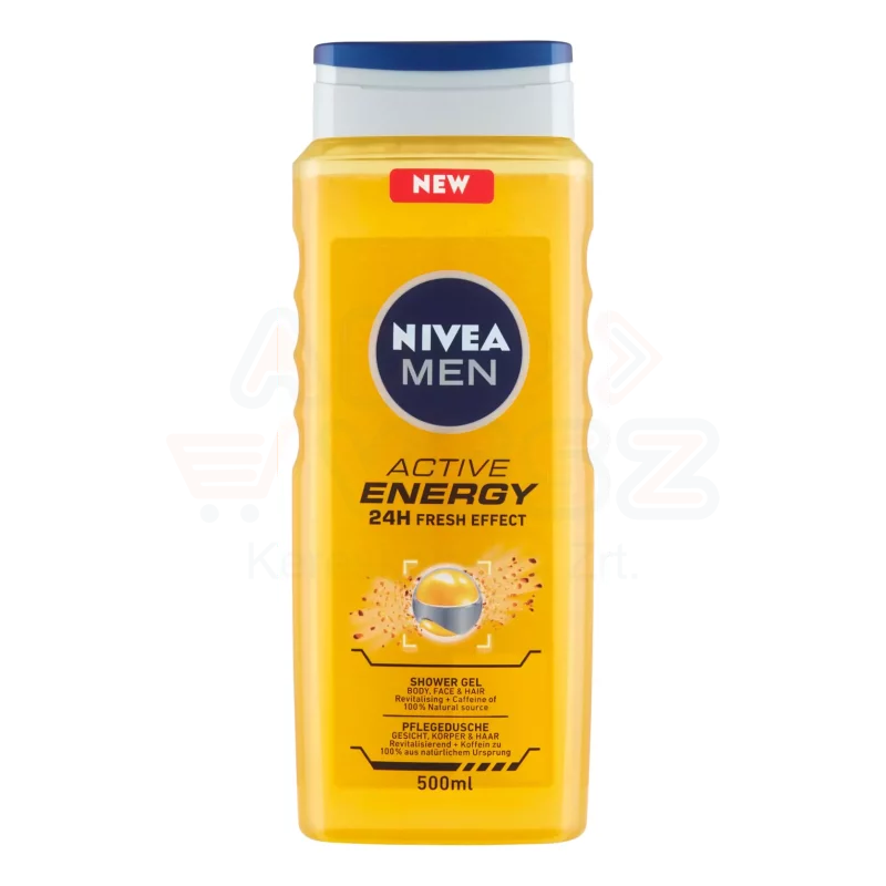 NIVEA MEN tusfürdő 500 ml Active Energy Kép