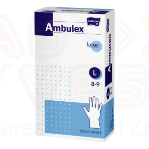 AMBULEX Latex Púderes Gumikesztyű "L" 100 db