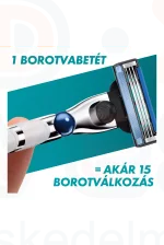 Gillette Mach3 Turbo borotvabetét 5 db Kép