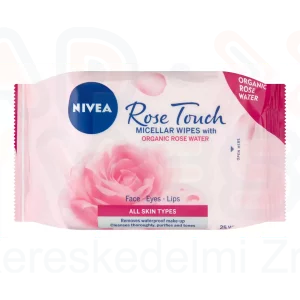 NIVEA arctisztító kendő 25 db Rózsavizes Micellás