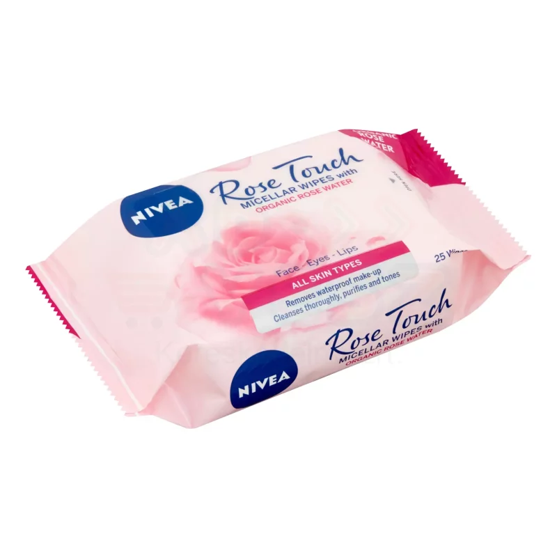 NIVEA arctisztító kendő 25 db Rózsavizes Micellás Kép