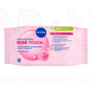 NIVEA arctisztító kendő 25 db Rózsavizes Micellás