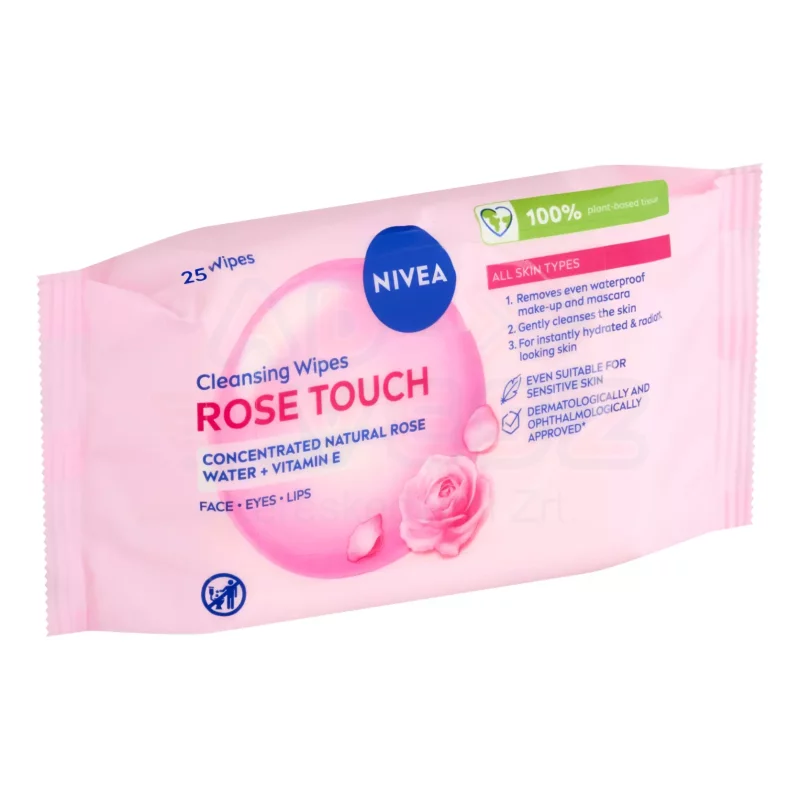 NIVEA arctisztító kendő 25 db Rózsavizes Micellás Kép