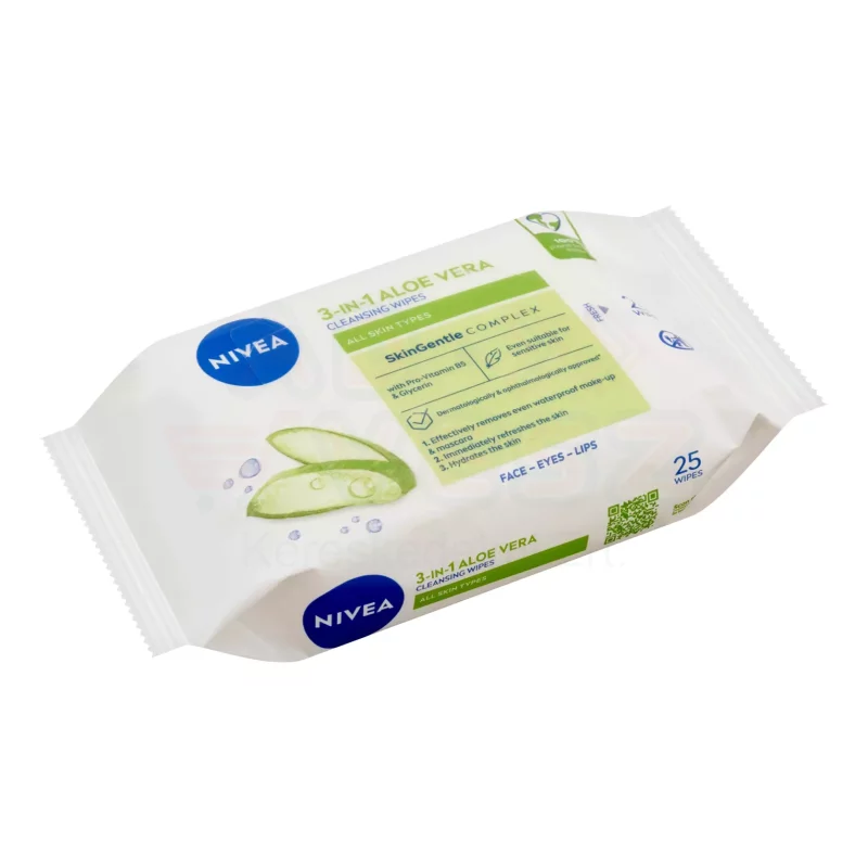 NIVEA arctisztító kendő 25 db 3in1 Aloe Vera Kép