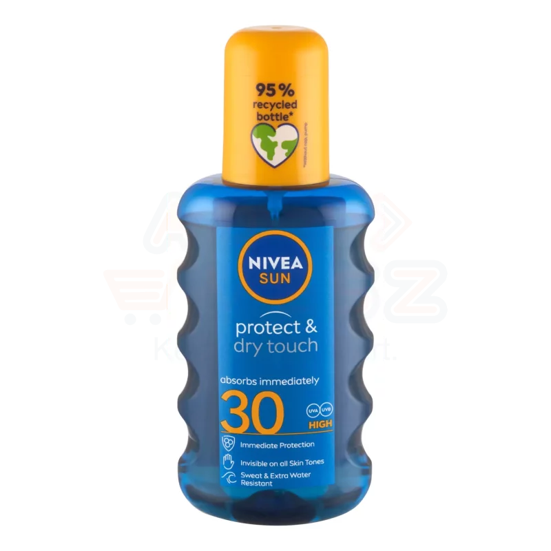 NIVEA SUN FF30 Protect & Dry Touch Napozó Spray 200 ml Kép