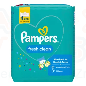 Pampers törlőkendő 4x80 db Fresh Clean