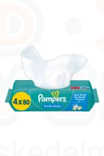 Pampers törlőkendő 4x80 db Fresh Clean Kép