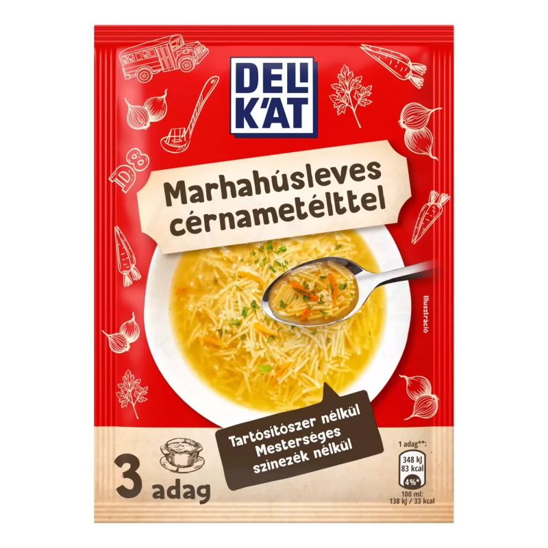 DELIKÁT Marhahúsleves cérnametélttel 73 g Kép