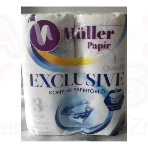 Müller konyhai papírtörlő Exclusive 3 rétegű 2 tekercs
