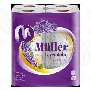 Müller toalettpapír Mézes Levendula 3 rétegű 8 tekercs